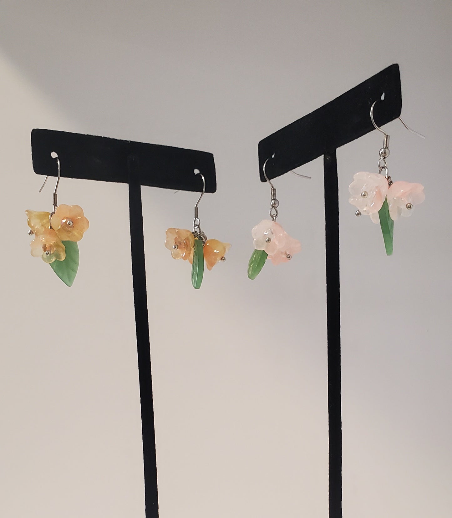 Glass earrings