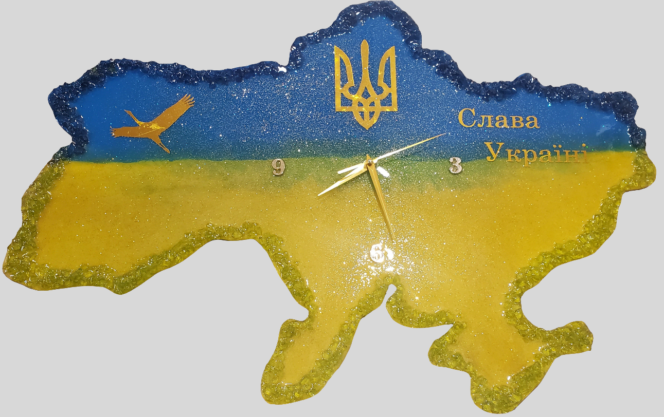Epoxy resin Clock Map UA