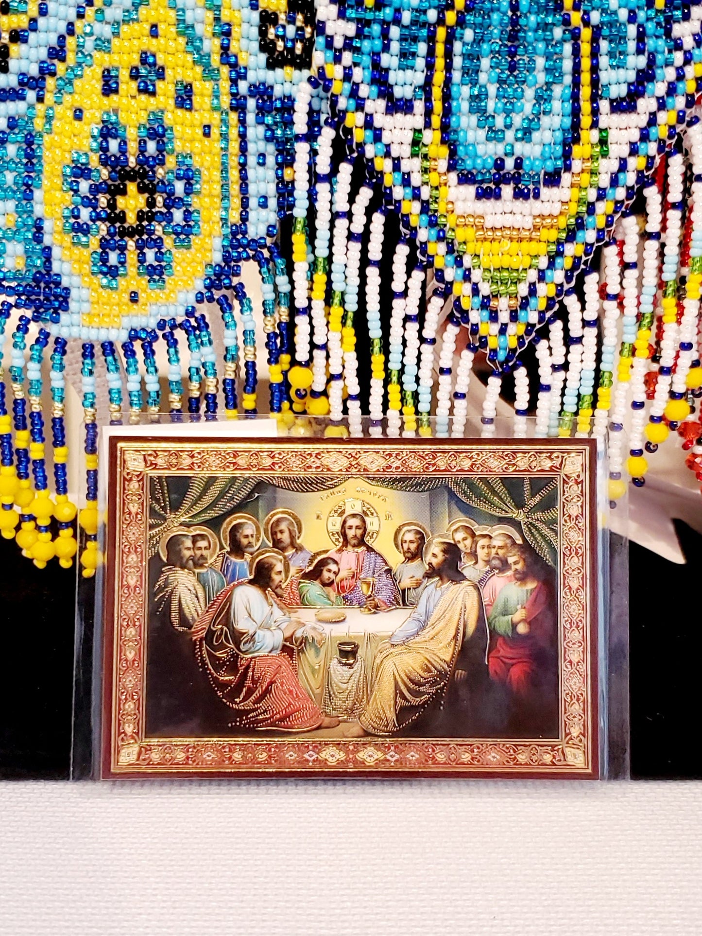 Christian Icon laminated paper small size 6x8.5 cm