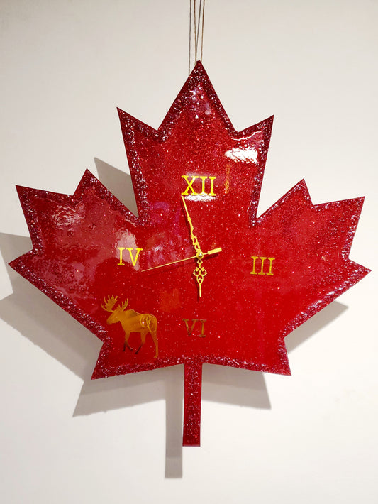 Epoxy resin Clock Map Canada