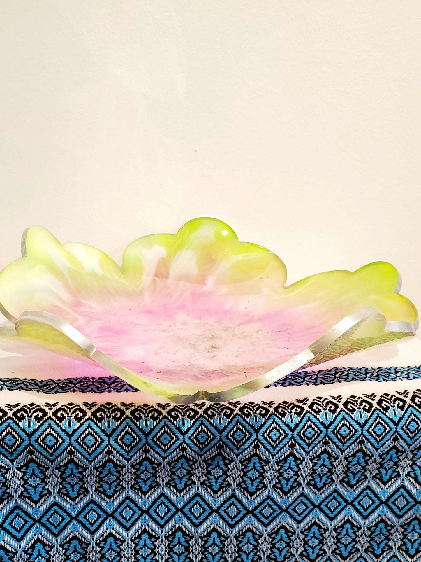 Epoxy resin fruit vase