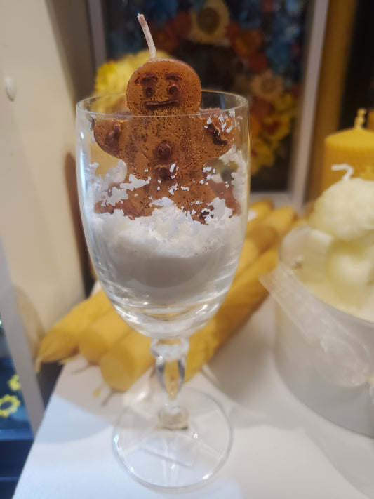 Candle Christmas in glass Small