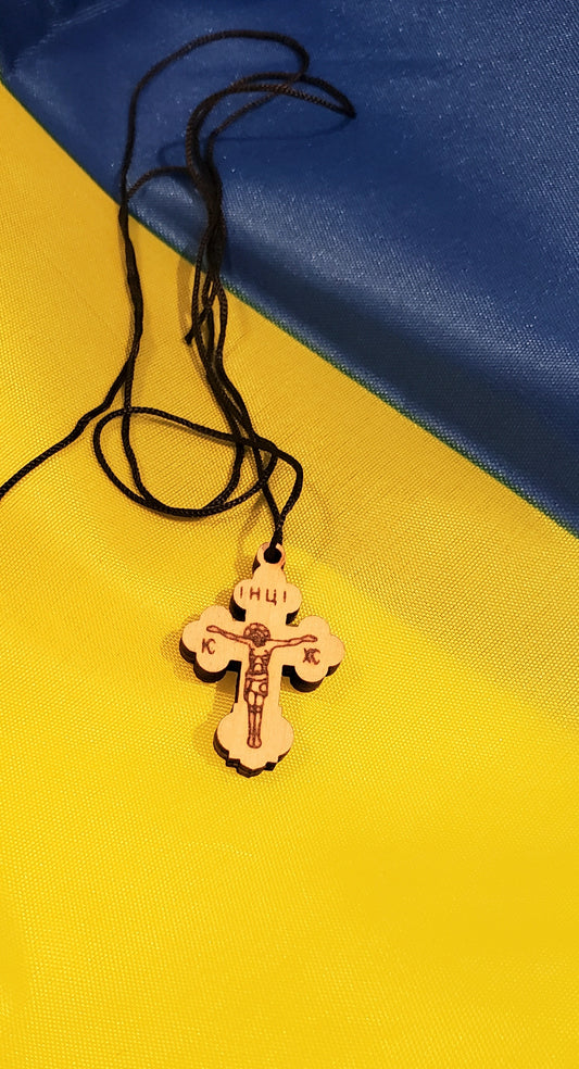 Wooden crosses for the neck