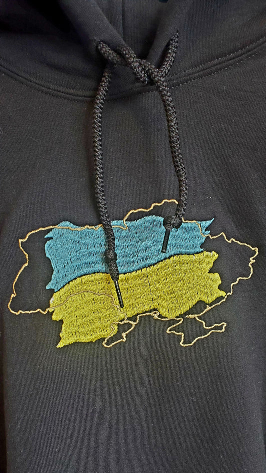 Hoodie embroidered UA map