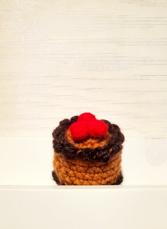Knitted Toy Chocolate Cake