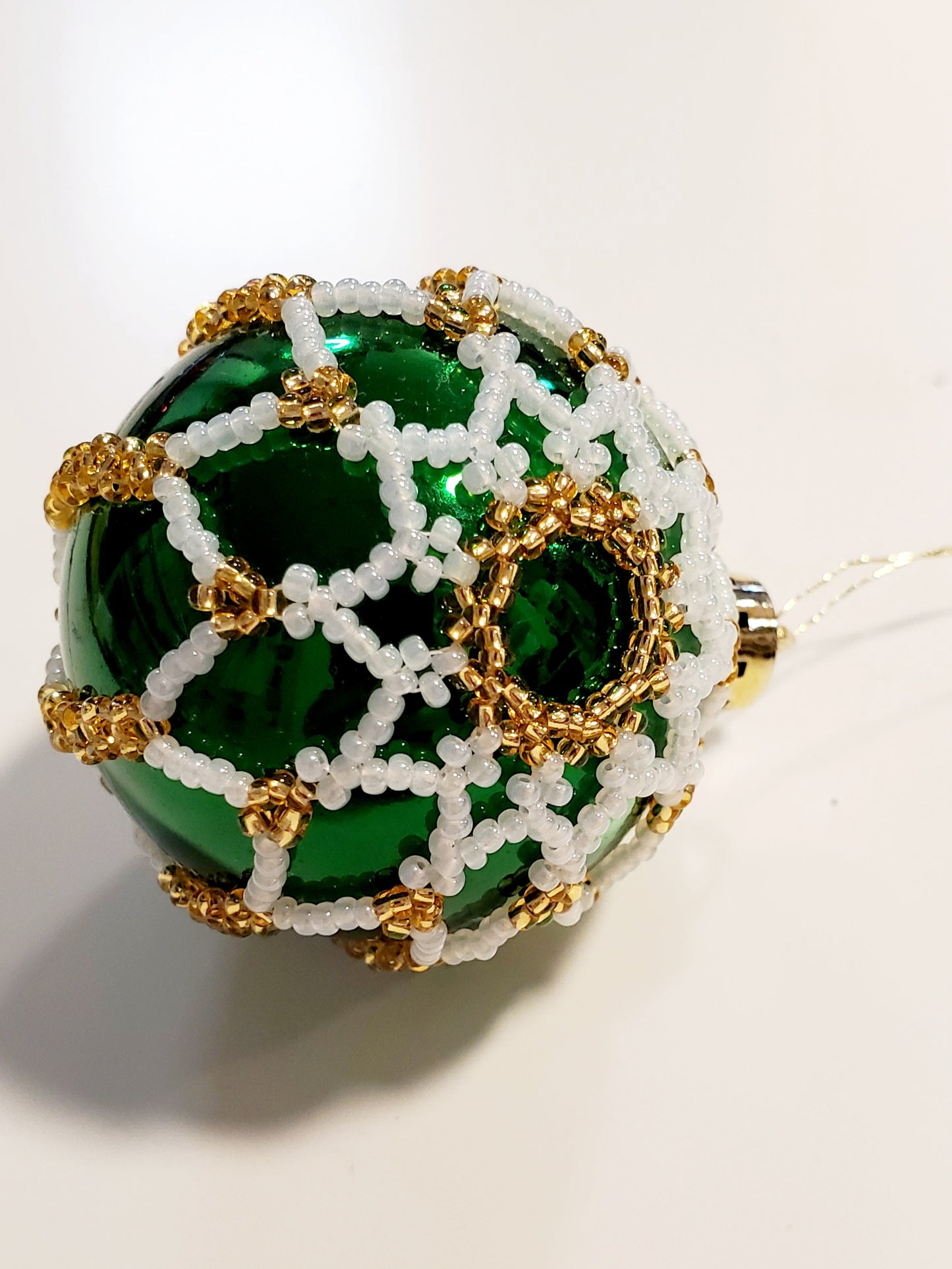 Beaded Christmas ball (Small size)
