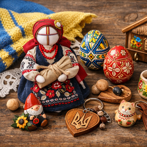 Ukrainian handmade gifts, Ukrainian souvenirs in Canada, Ukrainian home decor, motanka doll, pysanky eggs, handmade gifts Canada, Ukrainian artisan products, cultural gifts.