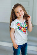 Kid's Embroidered T-Shirt "Yasochka" (white)