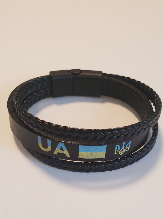 Leather bracelet mix UA