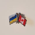 Canada and Ukraine flag icon