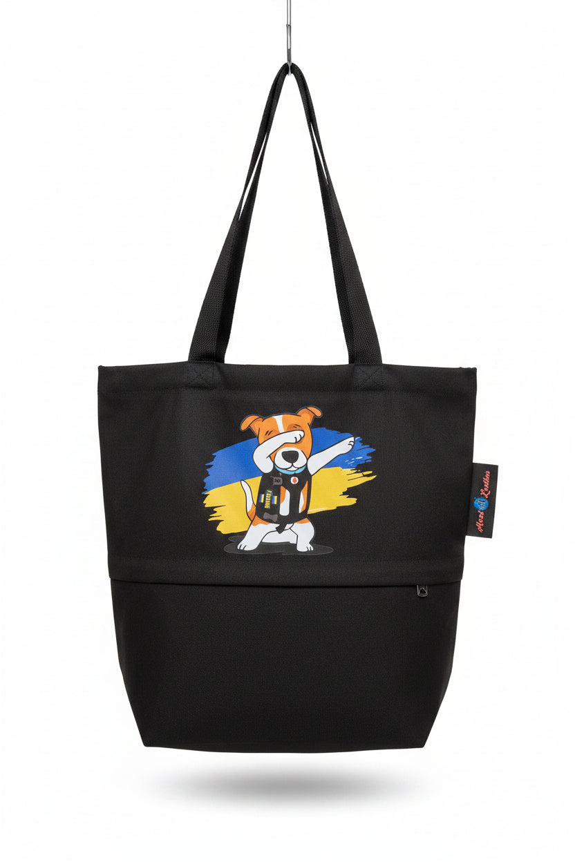 Canvas Black Tote Bag