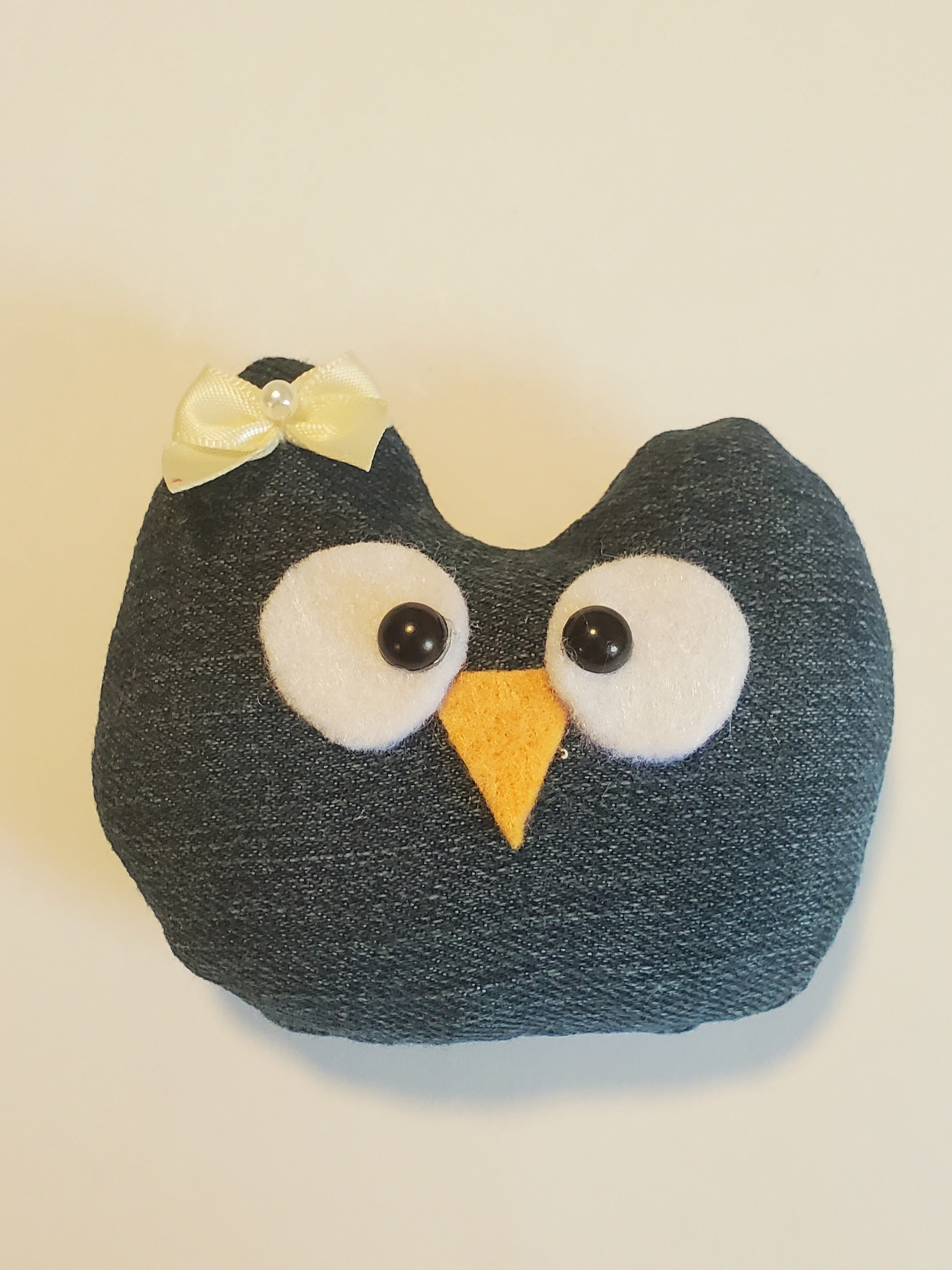 Toy Denim Owl small