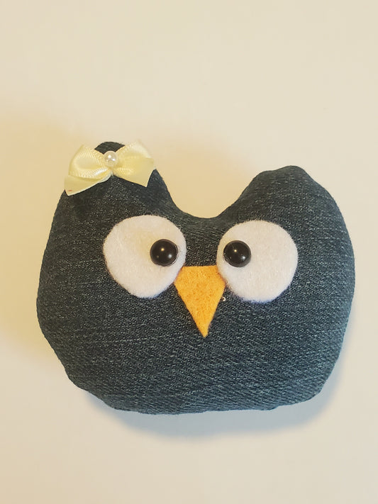 Toy Denim Owl small