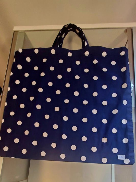Fabric Blue/Polka Dot Bag