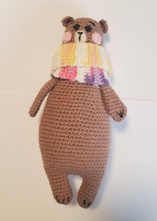 Knitted Bear/skarf medium