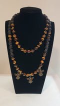 Necklace Vullcanic Lava & Tiger eye