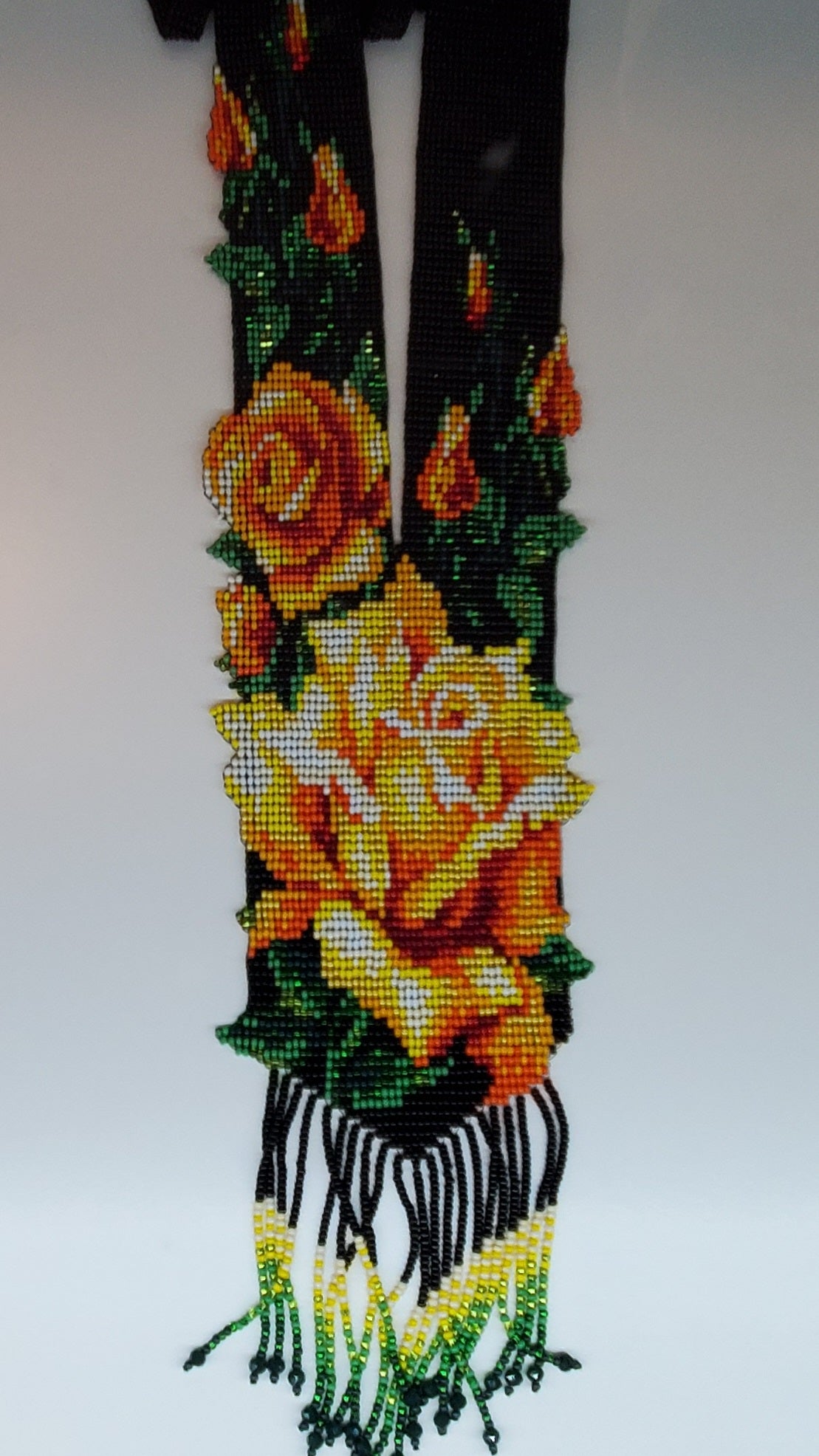 Beaded Necklace "Gerdan" Roses