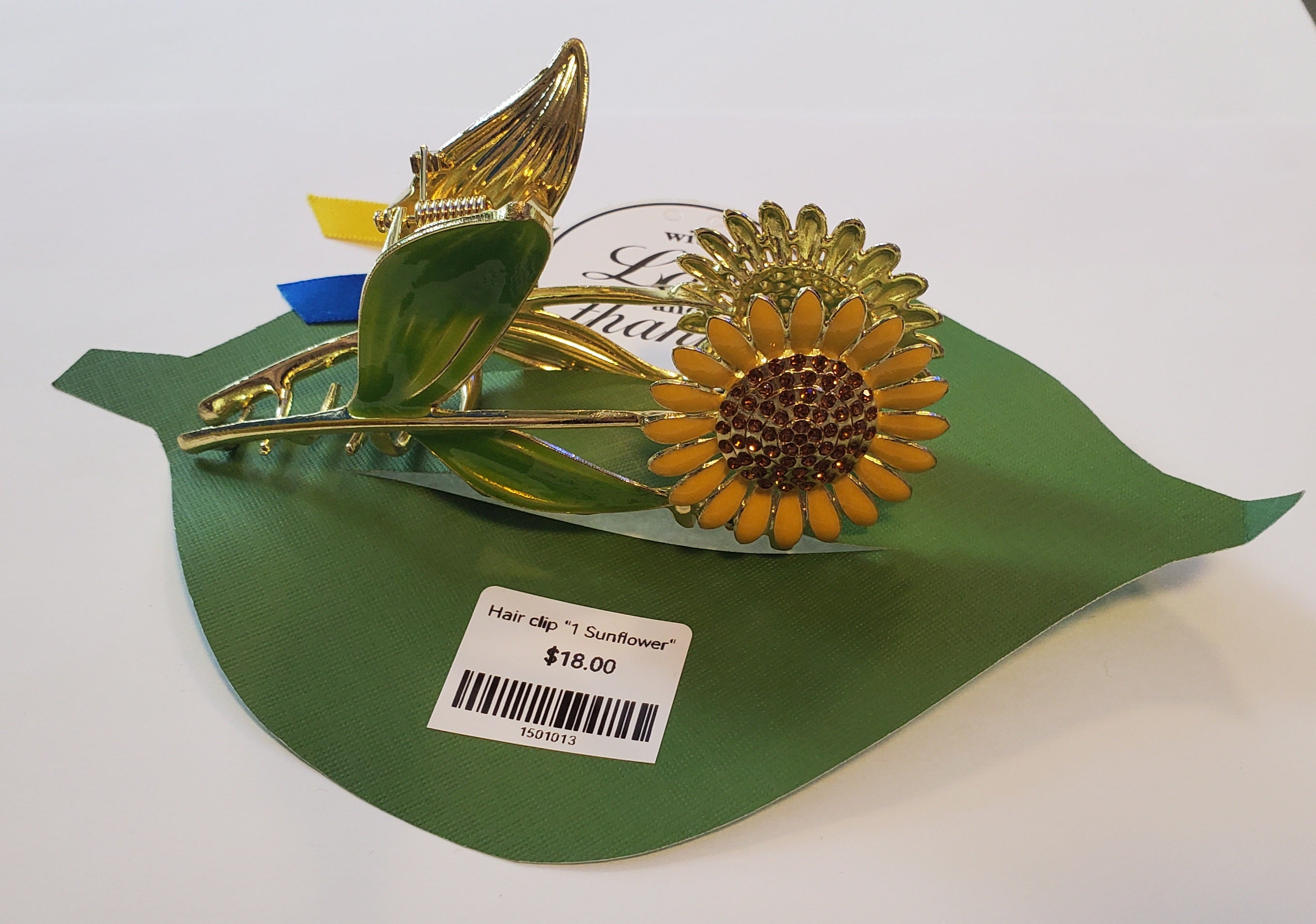 Hair clip "1 Sunflower"
