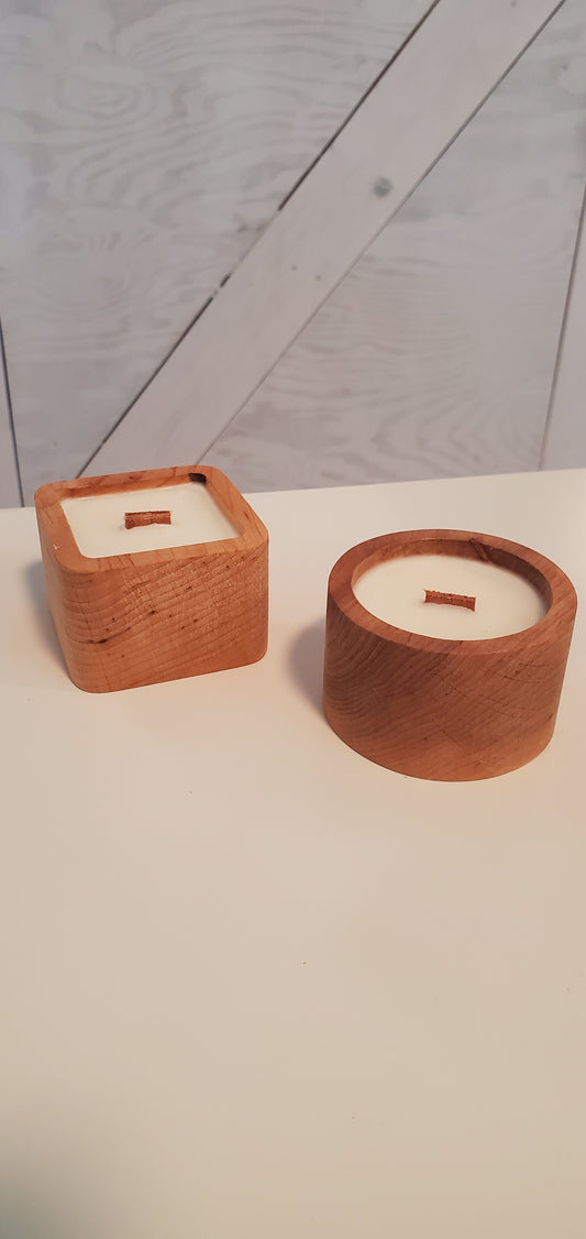 Candle Wood with soy wax Small