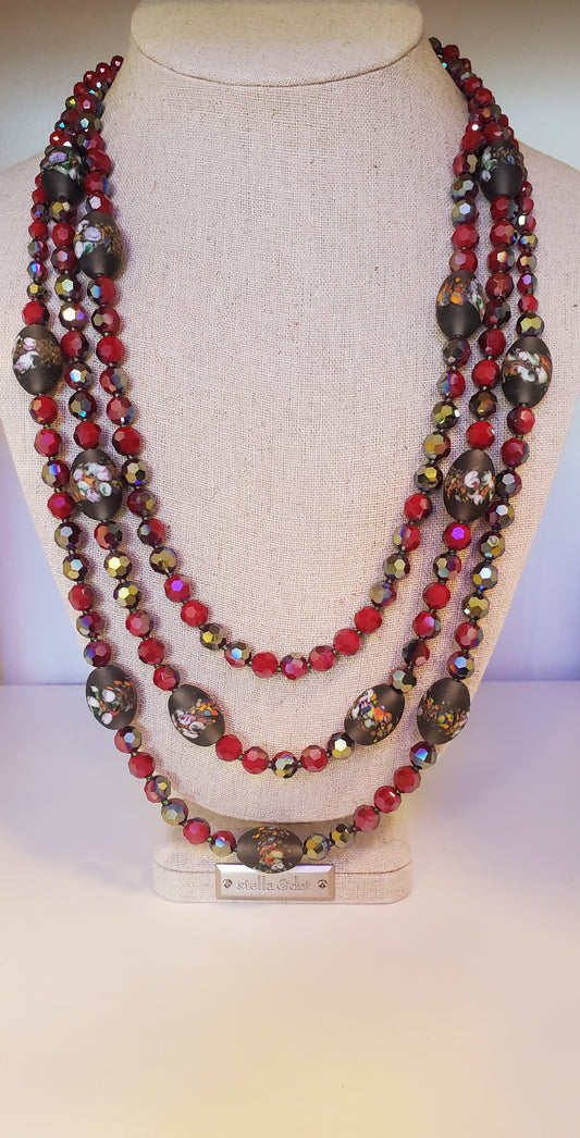 Three-strand necklace #9