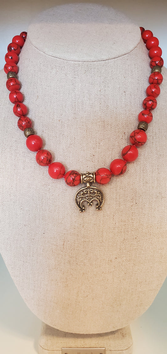 Red necklace #15