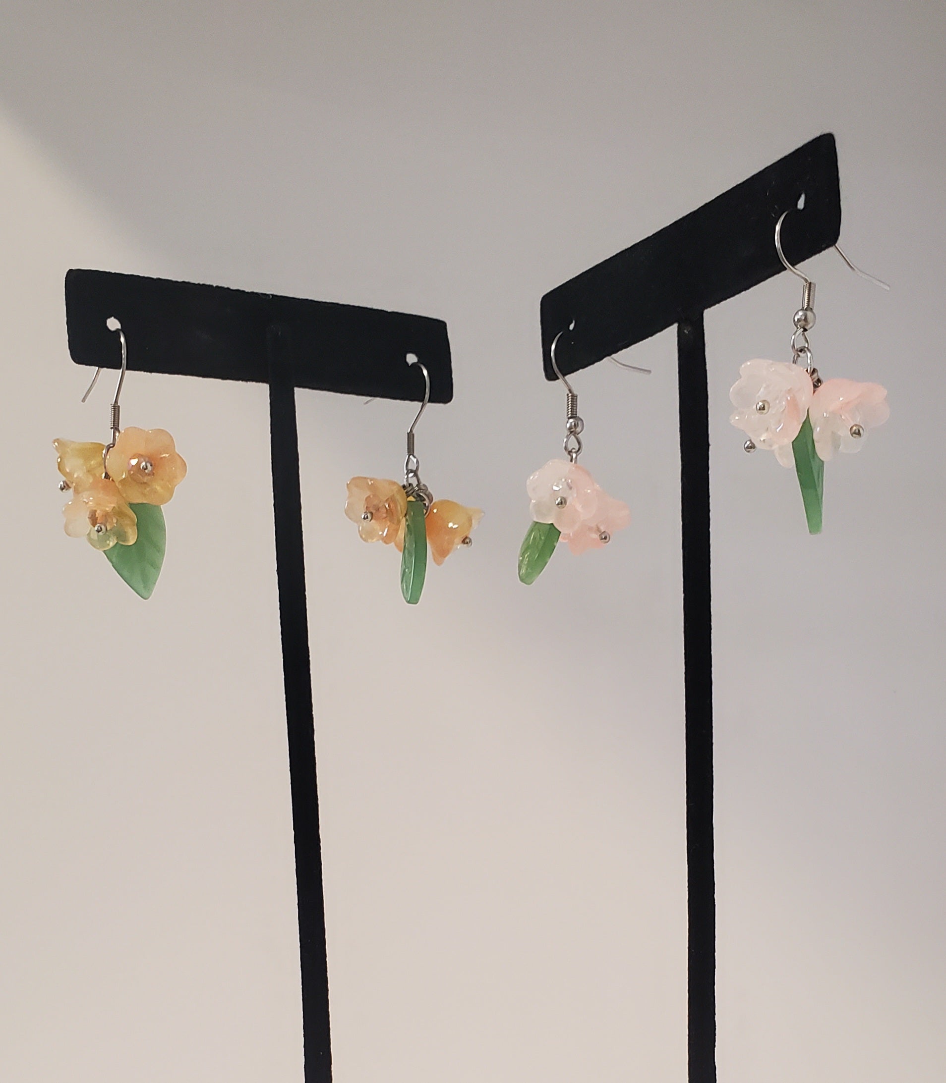 Glass earrings