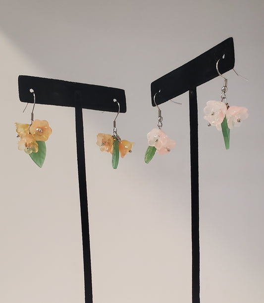Glass earrings