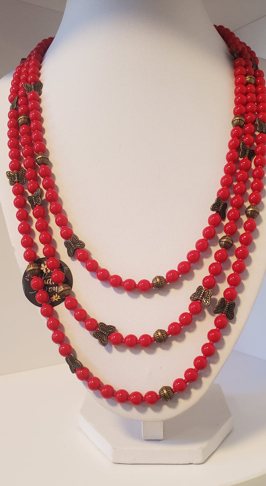 Three-strand necklace #14