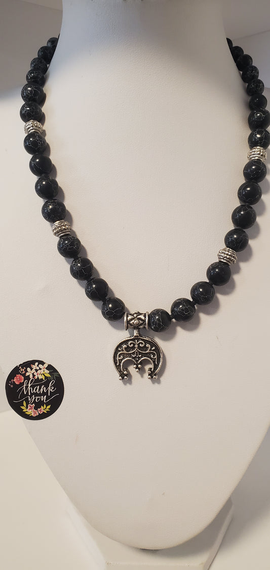 Black necklace #16