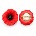 Brooch Red Poppy