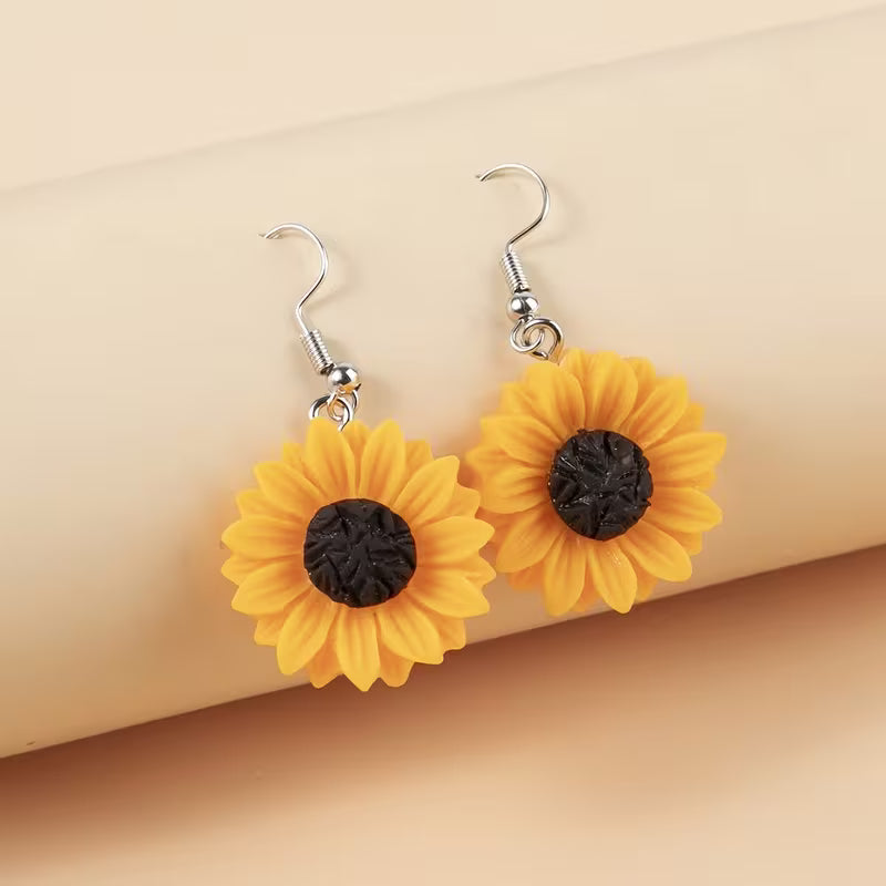 Earrings Sunflower