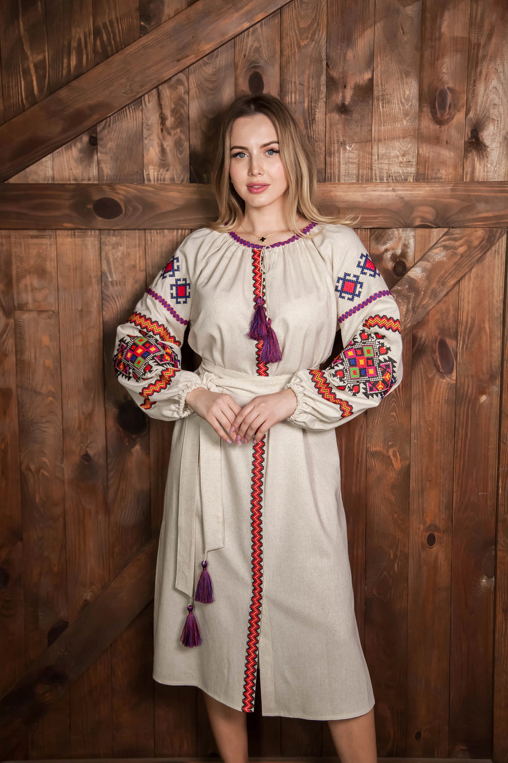Women's embroidered dress "Mountain fairy tale"