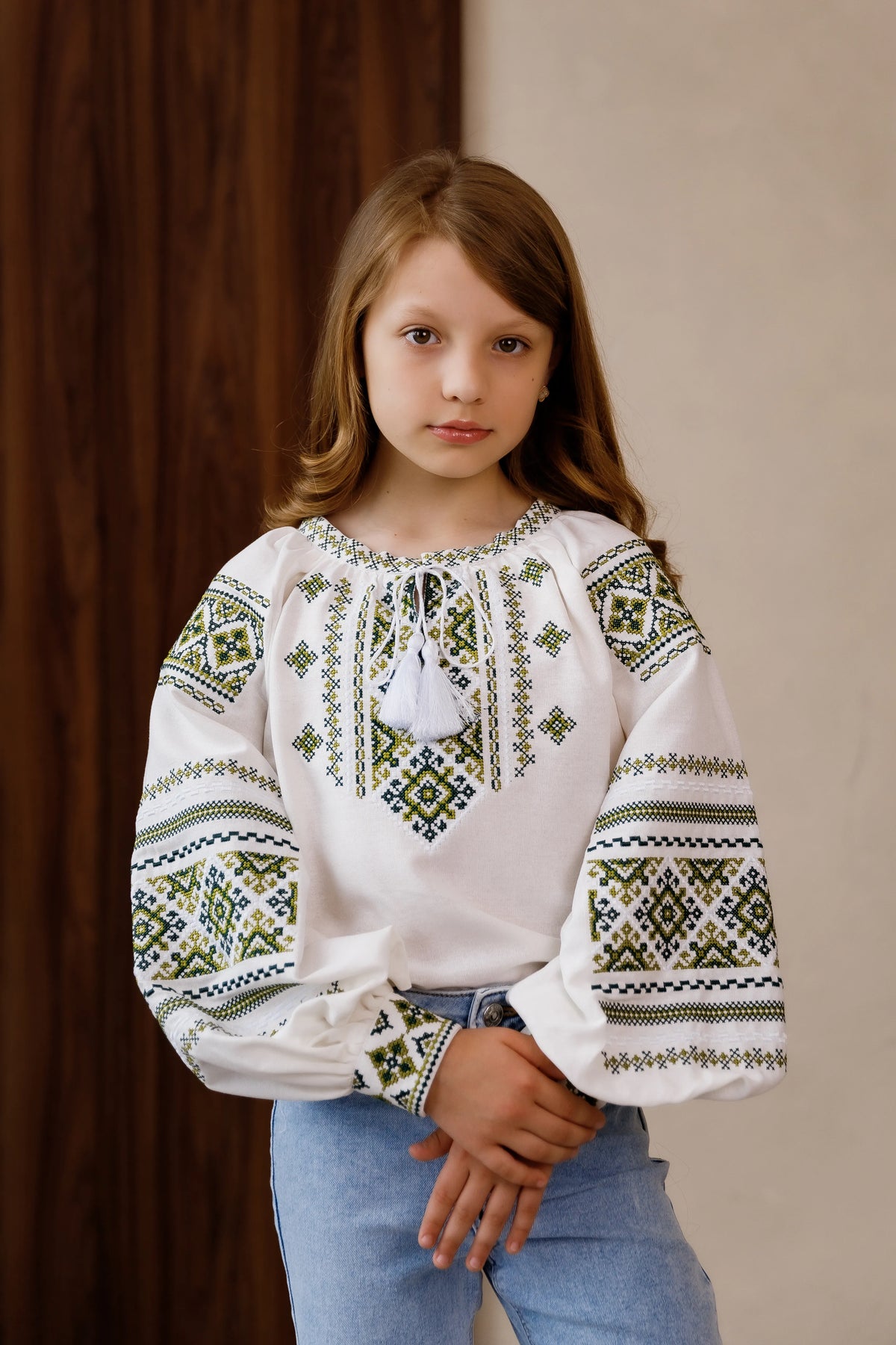 Embroidered blouse for girl "Oksanka"