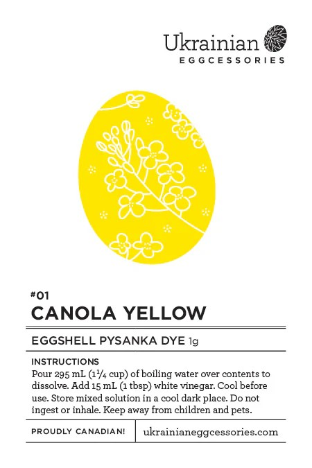 Easter Collection Pysanka Dye #01 Canola Yellow