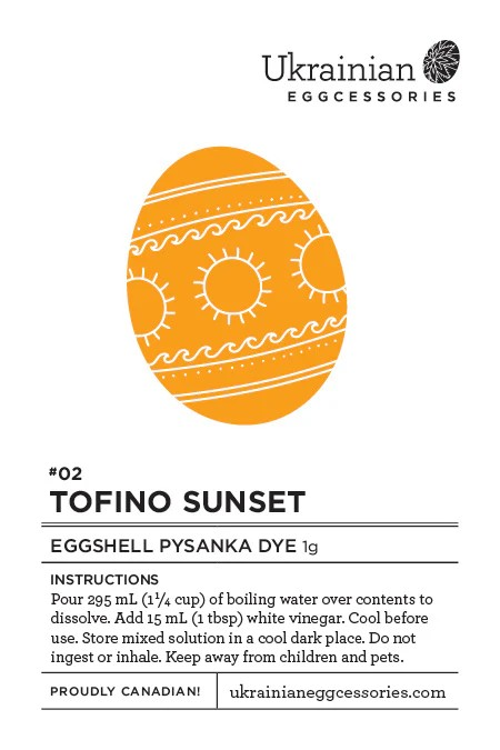 Easter Collection Pysanka Dye #02 Tofino Sunset Orange