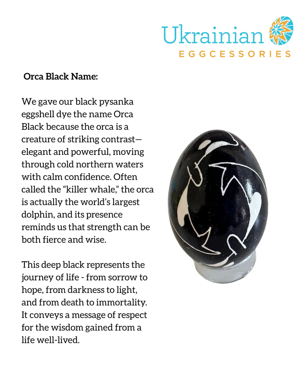 Easter Collection Pysanka Dye #04 Orca Black