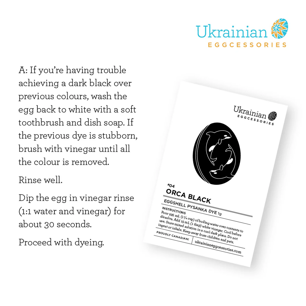 Easter Collection Pysanka Dye #04 Orca Black