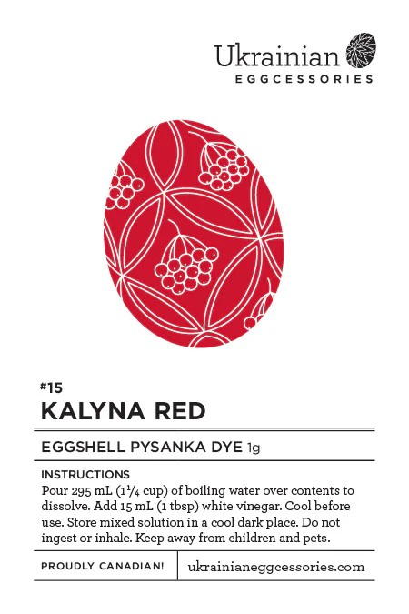 Easter Collection Pysanka Dye #15 Kalyna Red