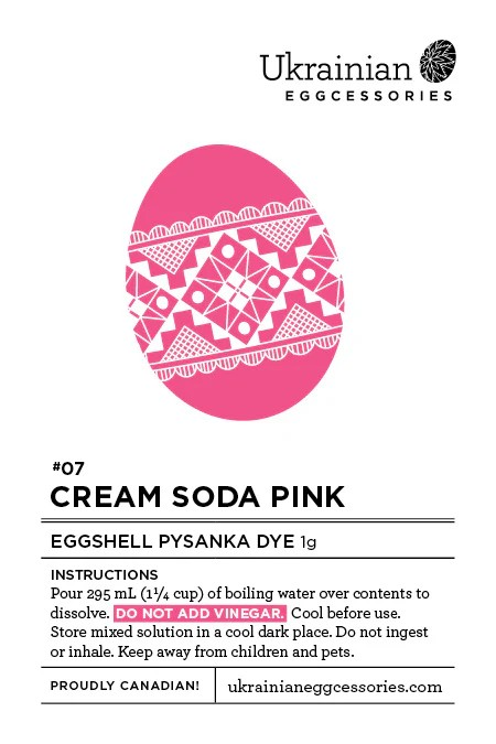 Easter Collection Pysanka Dye #07 Cream Soda Pink