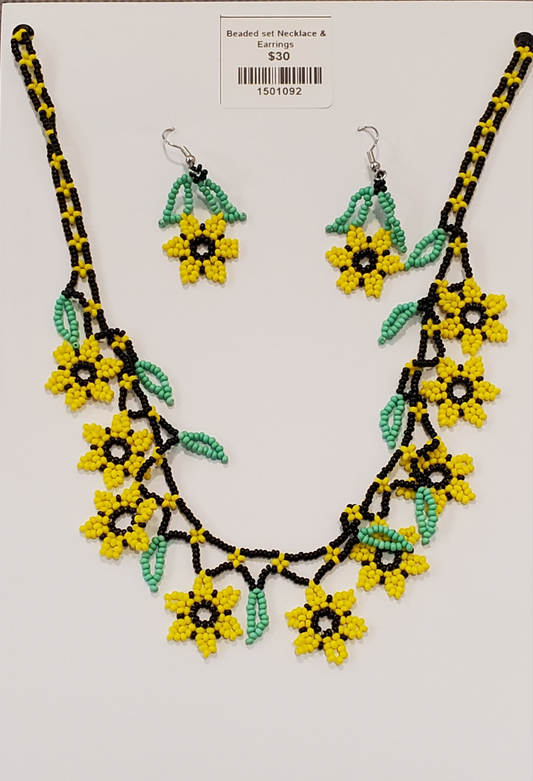 Beaded set Necklace & Earrings MZ