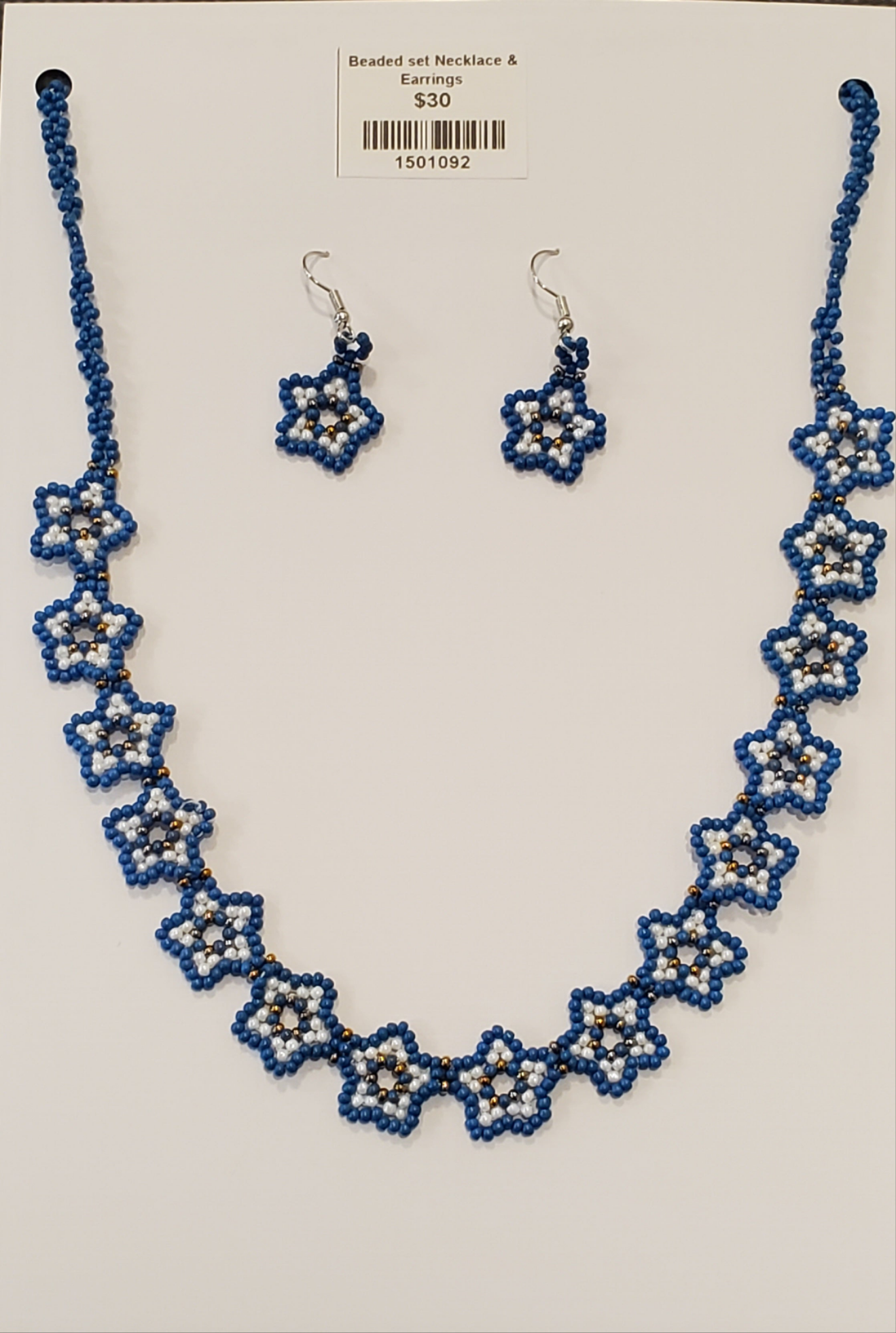 Beaded set Necklace & Earrings MZ