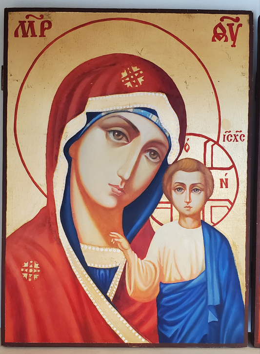Christian Icon of St. Mariia (handmade on wood)