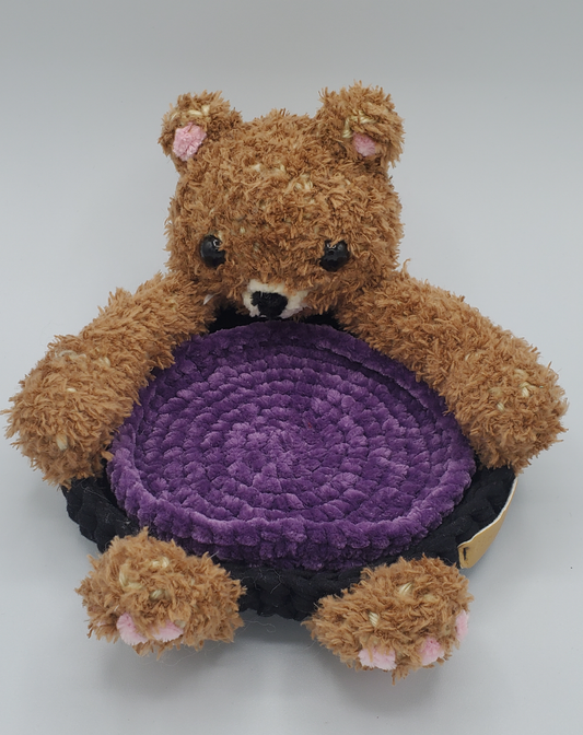 Knitted Bear Coaster