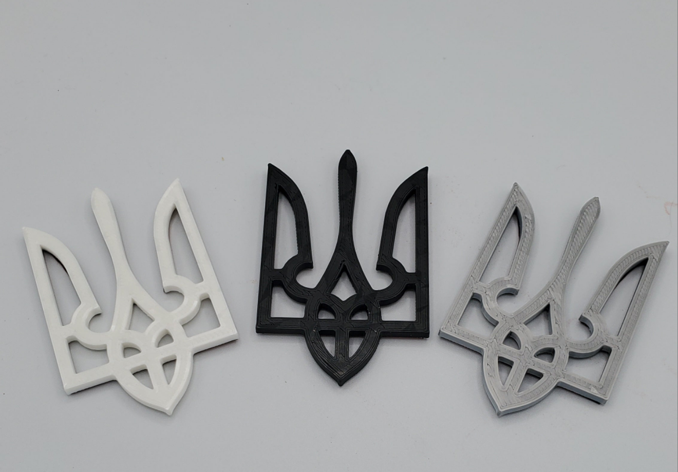 3D print Tryzub "Solid" for car