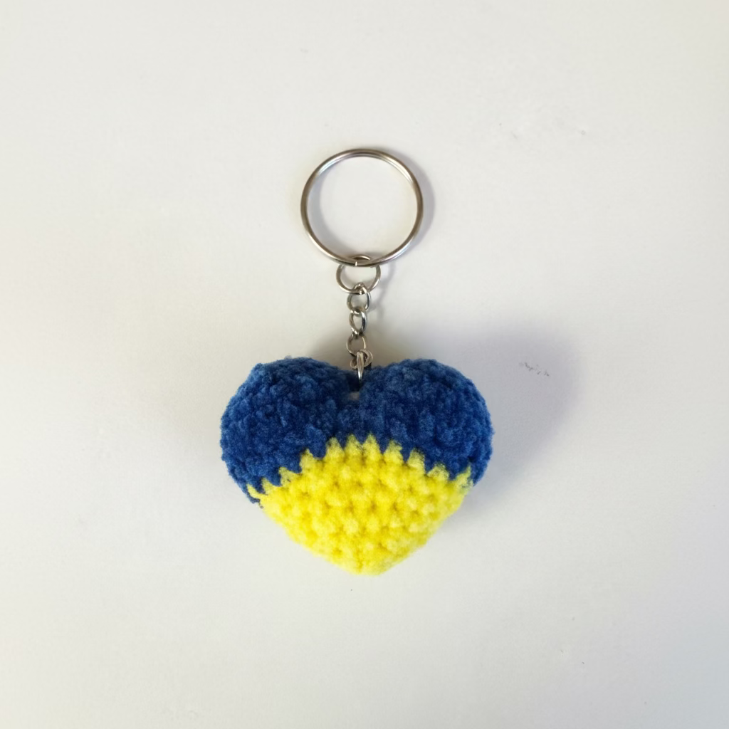 Knitted Keychain Heart
