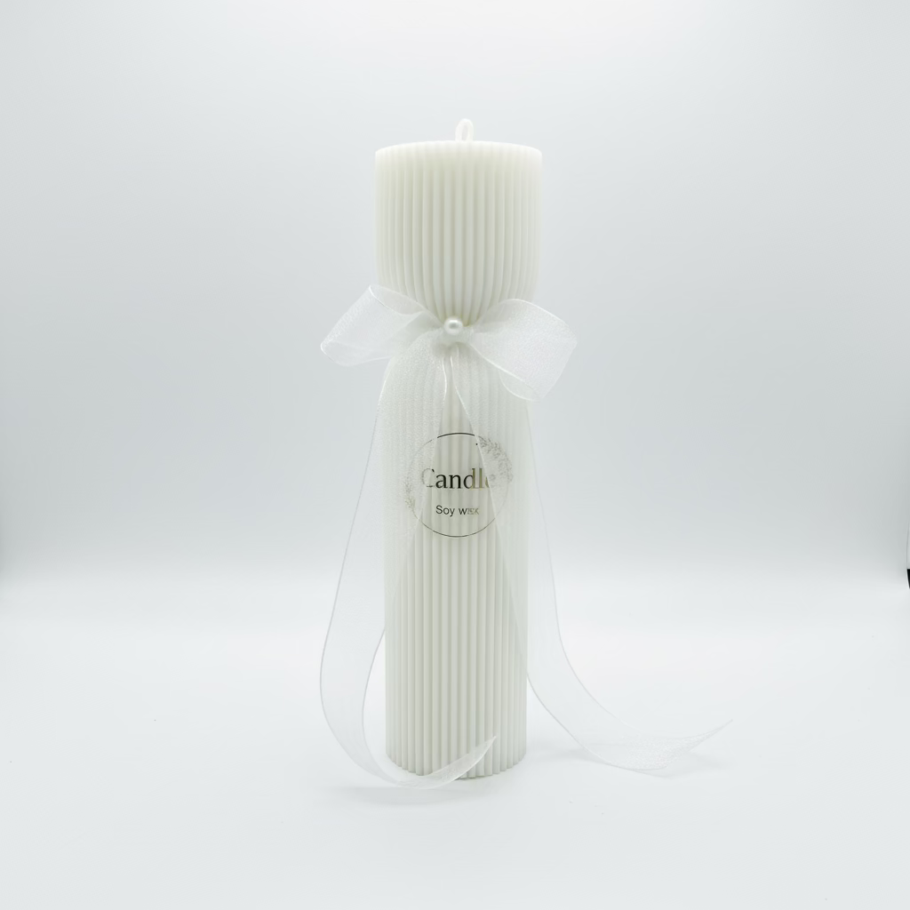 Soy candle with bow