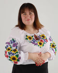 Women's embroidered blouse "Agata", 3XL, 4XL