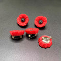 Brooch Red Poppy