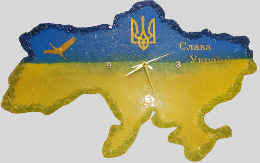 Epoxy resin Clock Map UA