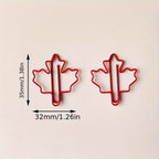 Paper Clips Red Maple Leaf